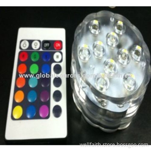 China Direct Sale Super Bright LED Submersible Light, Various Colors Available